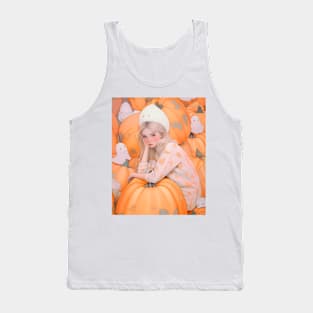 Halloween Pumpkin Girl Tank Top